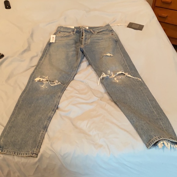Agolde Light-Wash Hi-Rise Jeans - Picture 2 of 7
